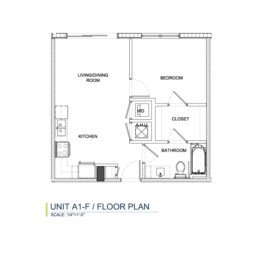 Unit A1-F Floorplan