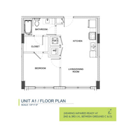 Unit A1 Floorplan