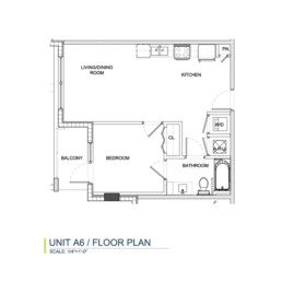 Unit A6 Floorplan